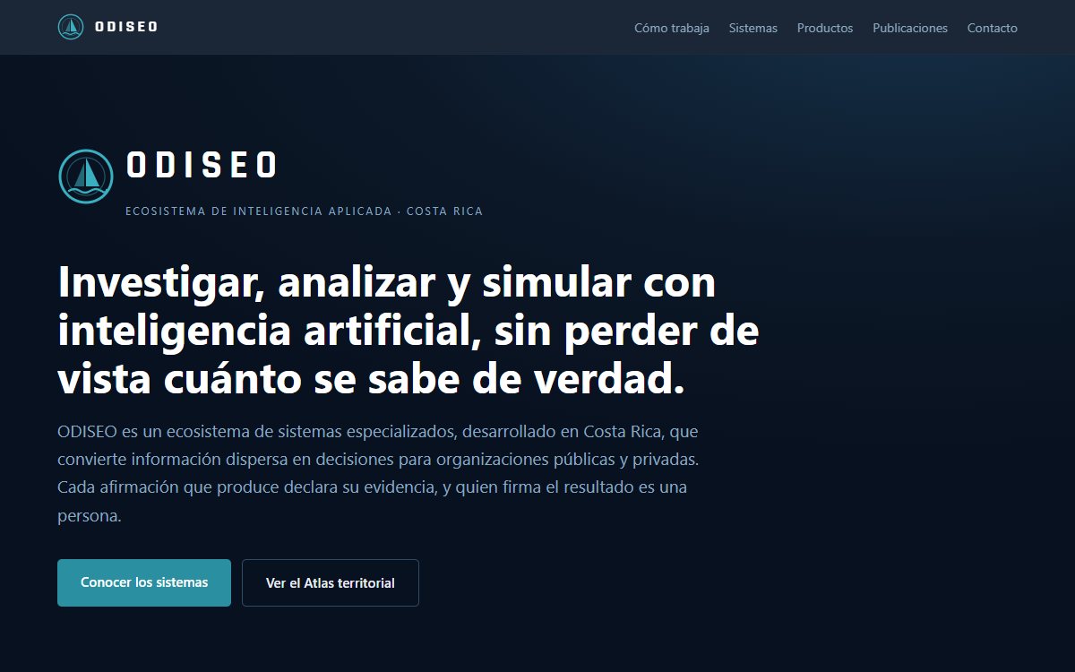 ODISEO, ecosistema de inteligencia aplicada